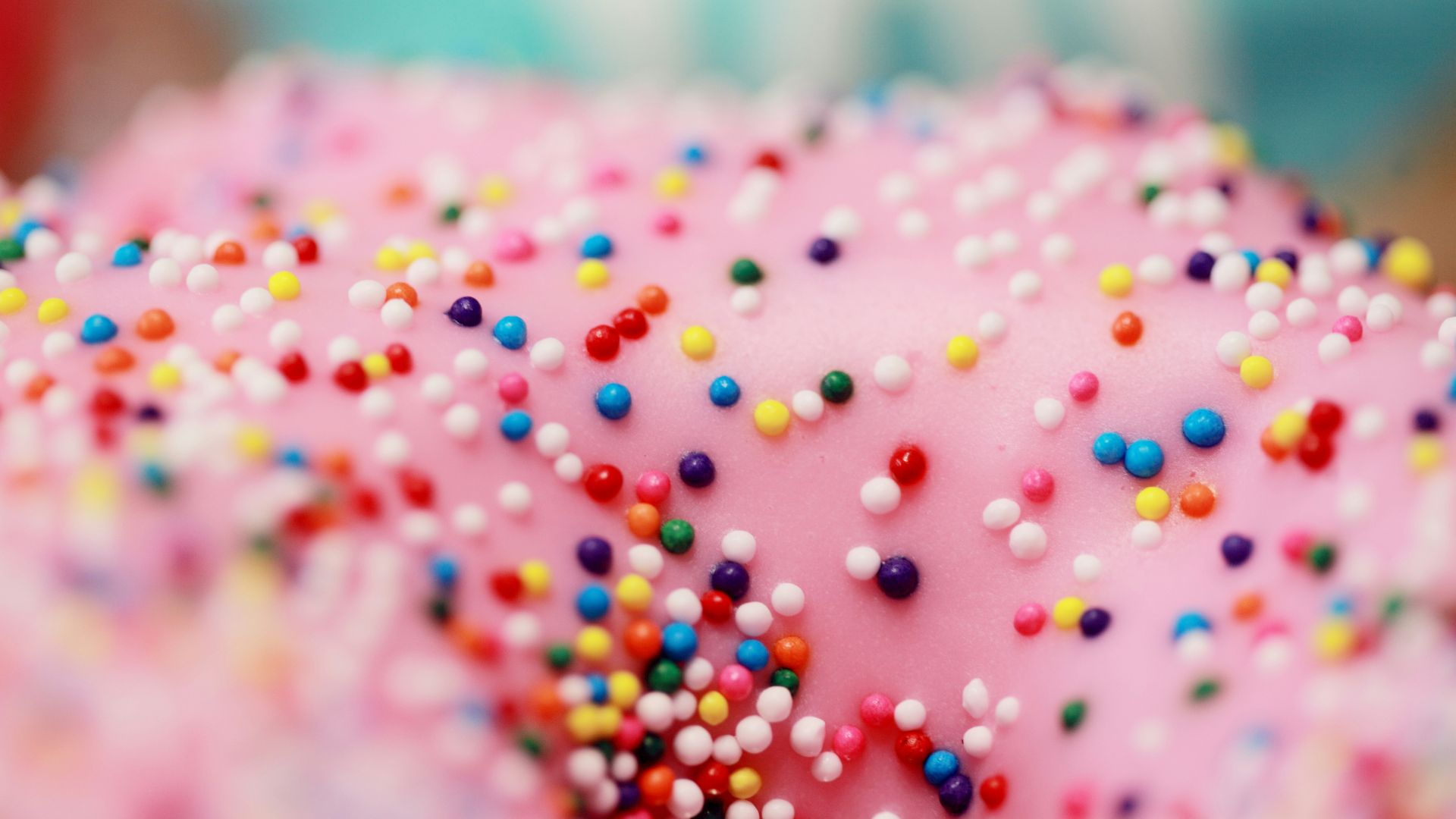 sprinkles on top of pastry