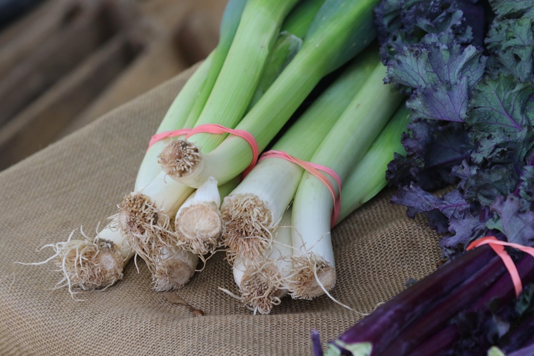 a bunch of celery sitting on top of a table