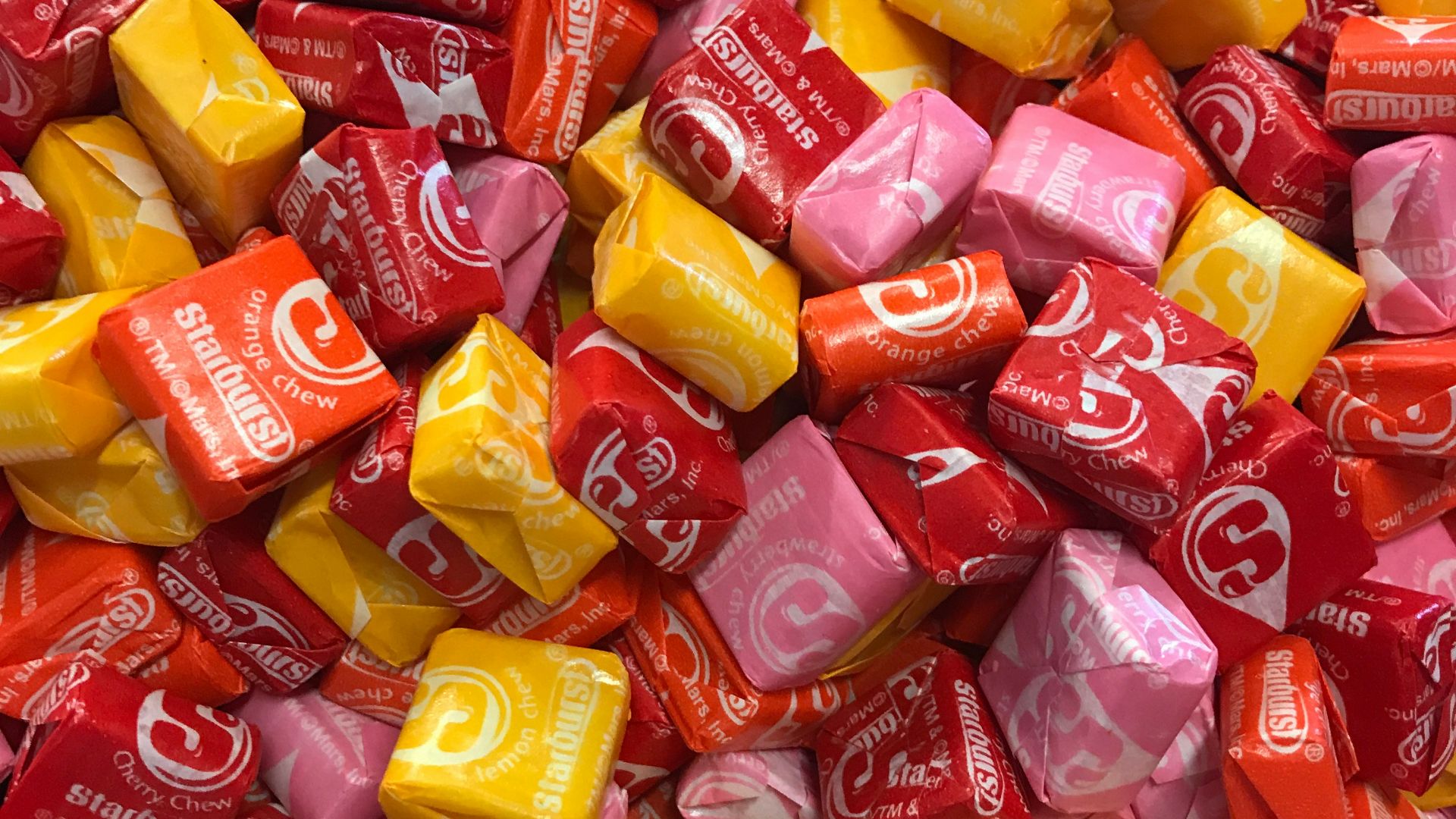 assorted-color candy pack lot