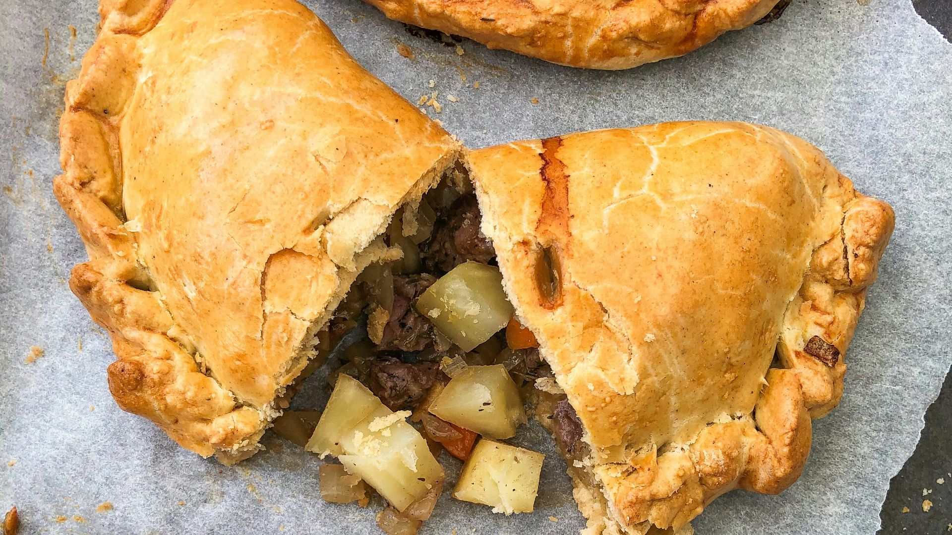 bread on gray wooden table