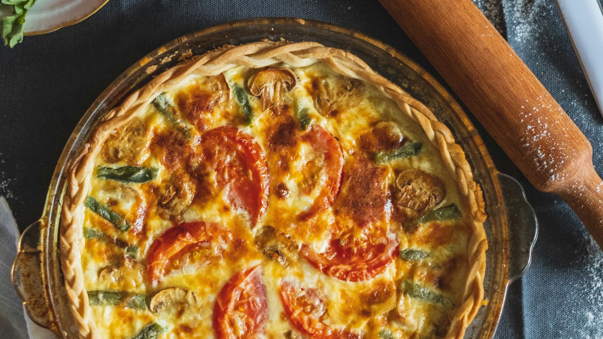 pizza on brown wooden tray