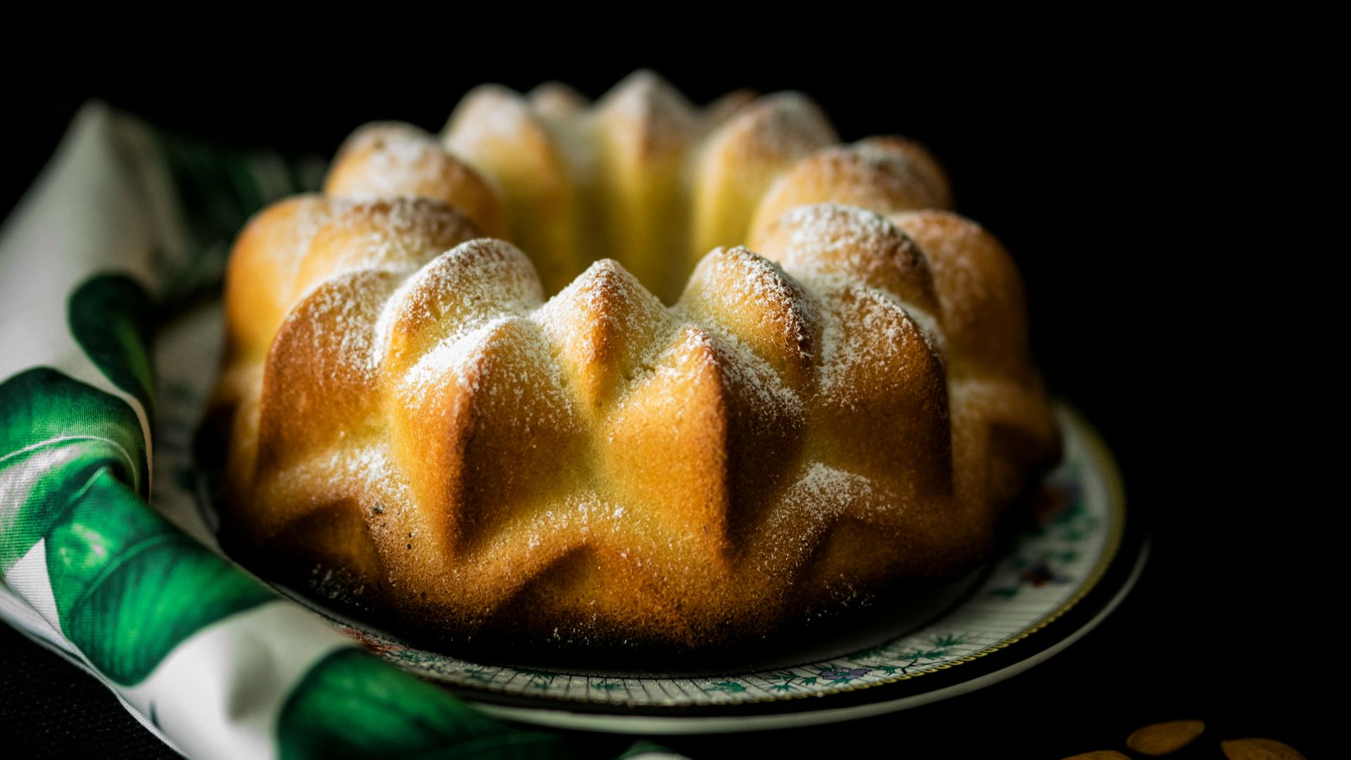 bundt cake on plate