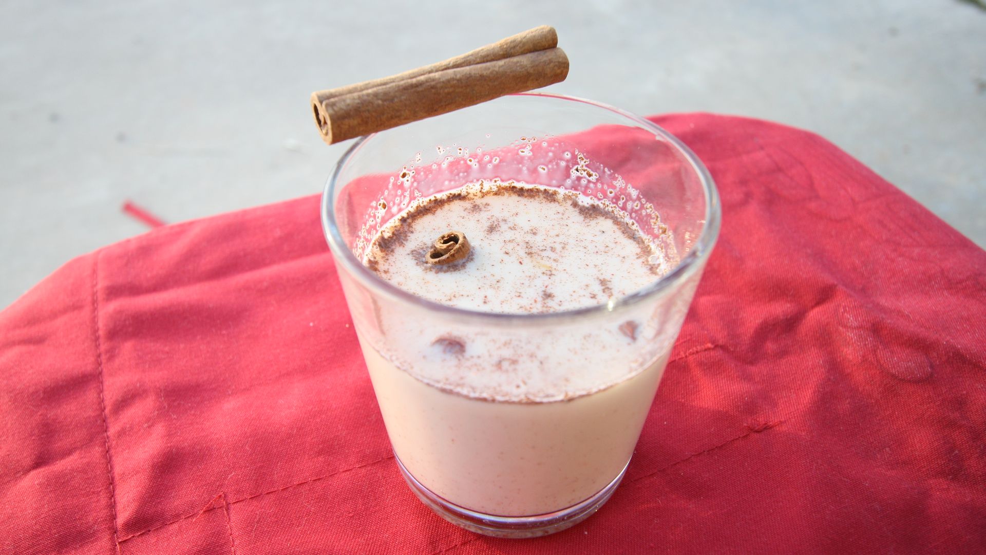 File:Glass of eggnog with cinnamon 01.jpg