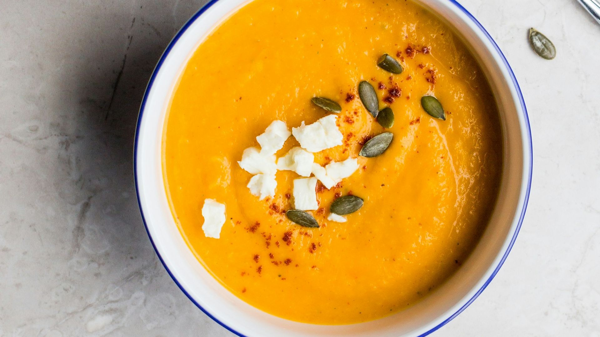 two sauces topped with seeds