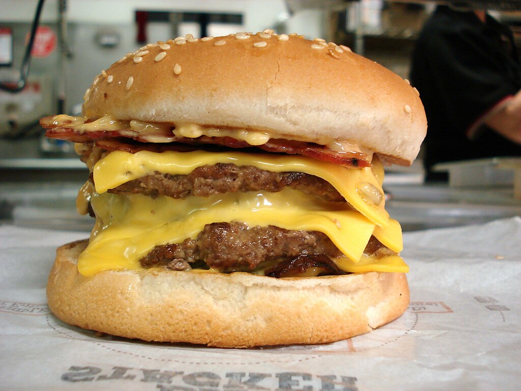 Burger King Quad Stacker Cheeseburger