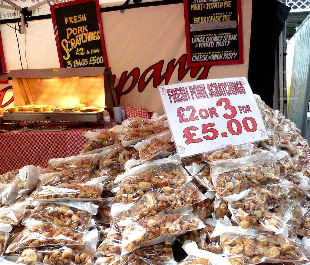Pork Scratchings For Sale At The Great British Beer Festival 2016 04