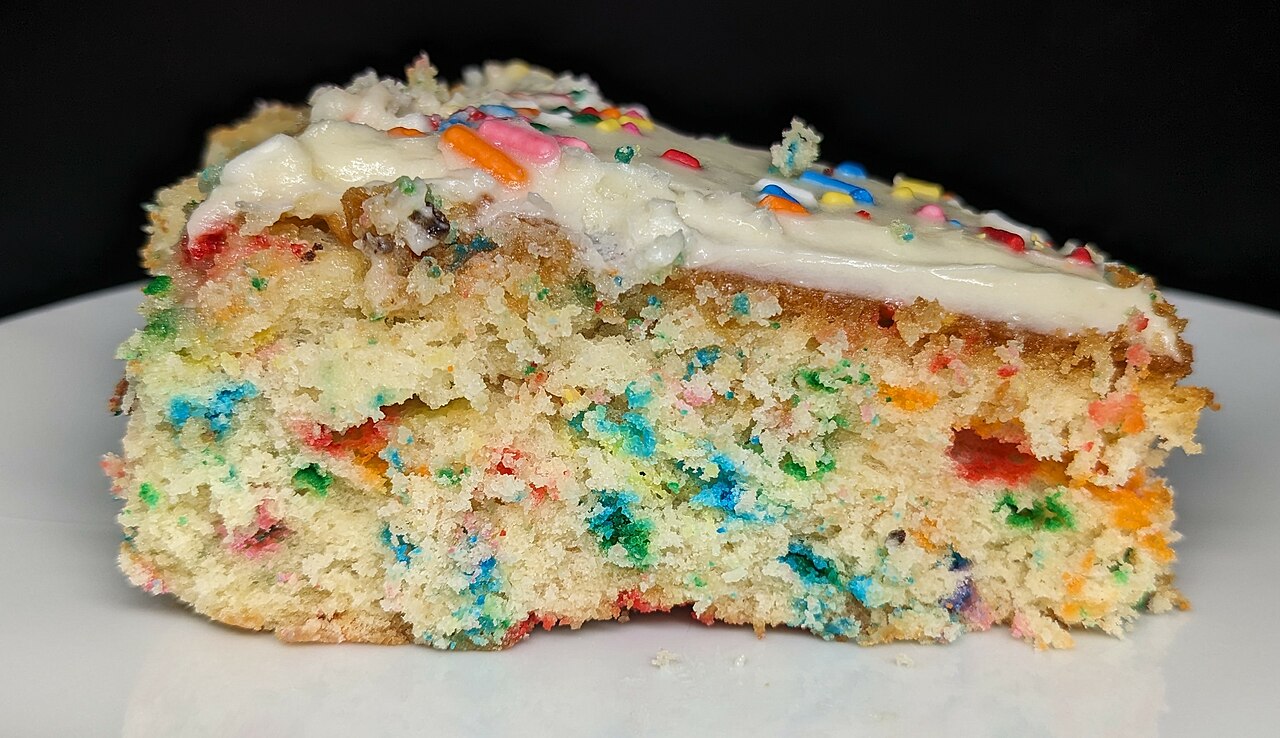 Homemade Confetti Cake