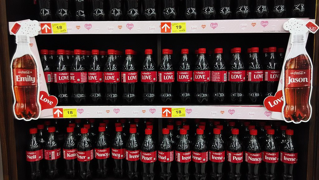1024Px-Bottles Of Coca-Cola On Shelf In A Carrefour Store, Taiwan