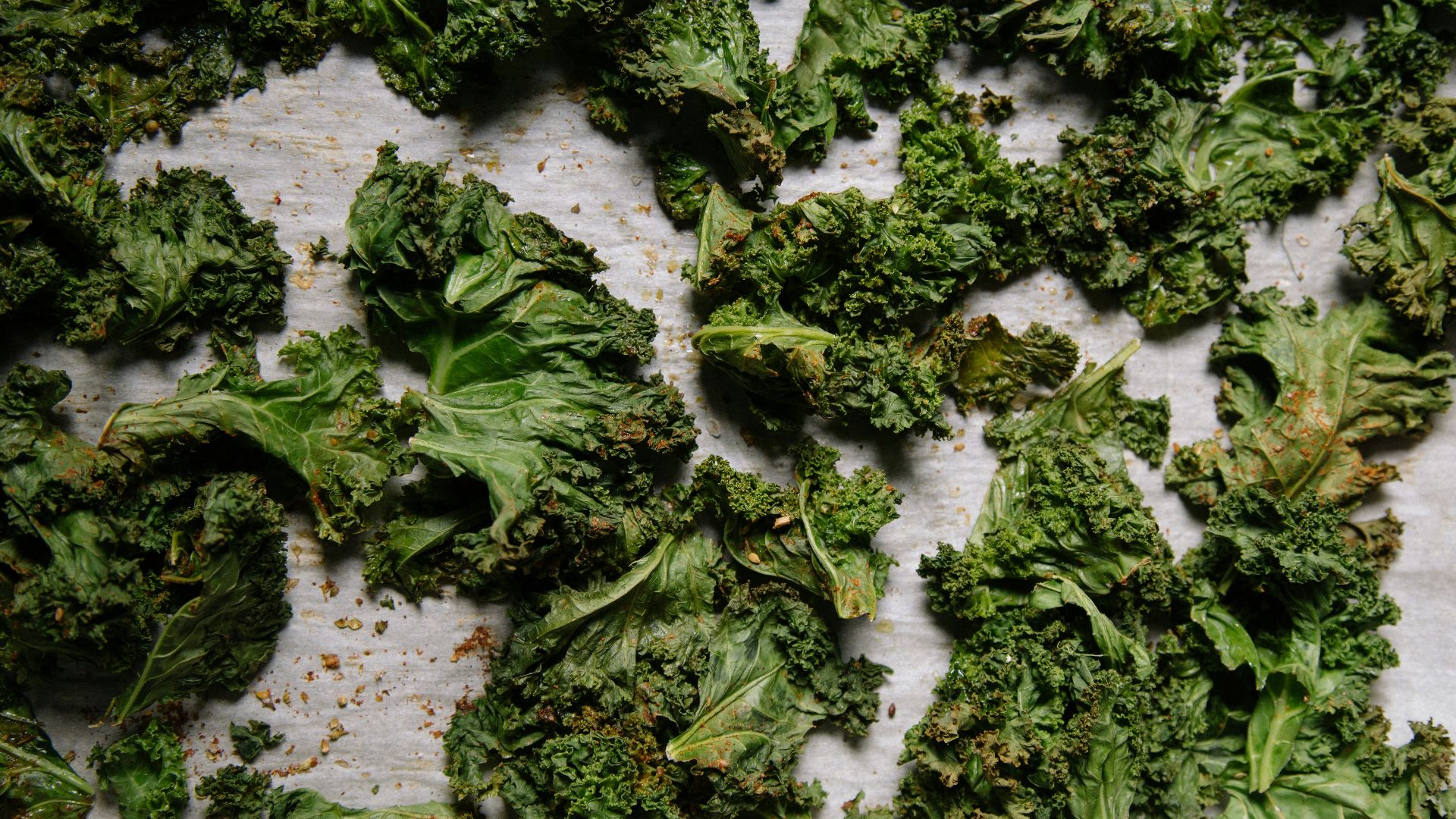 green vegetables on top of white board