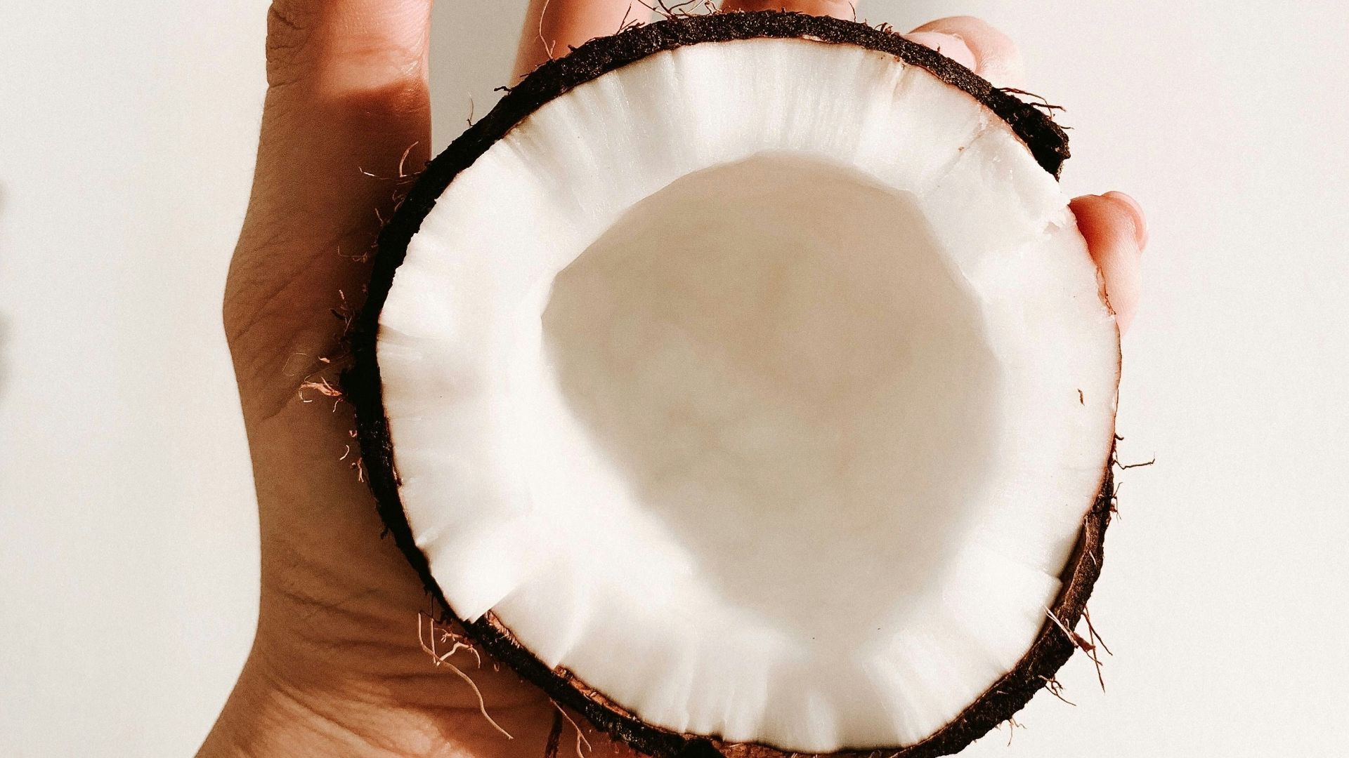 person holding white and black round ornament