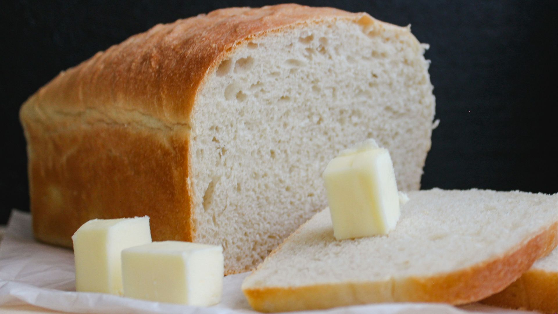 bread on white ceramic plate