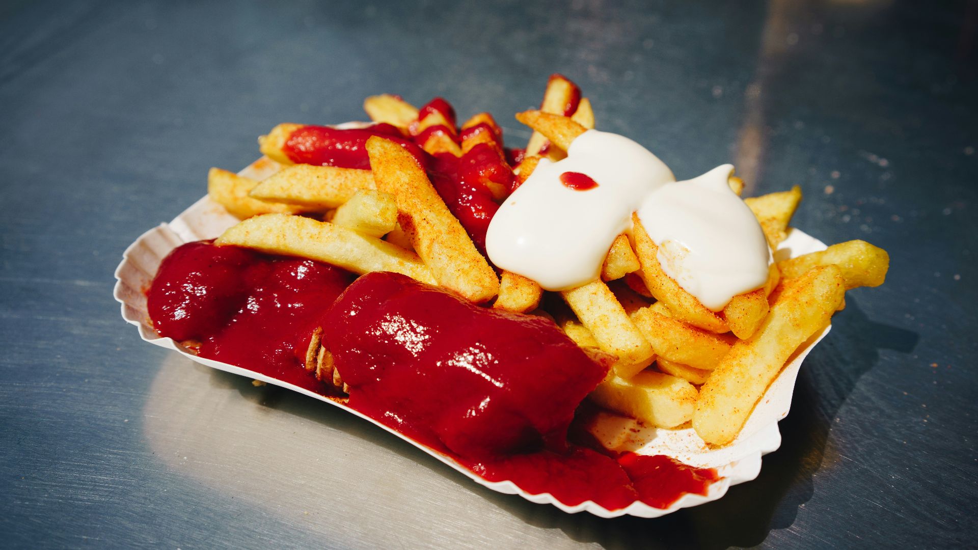 fries with ketchup