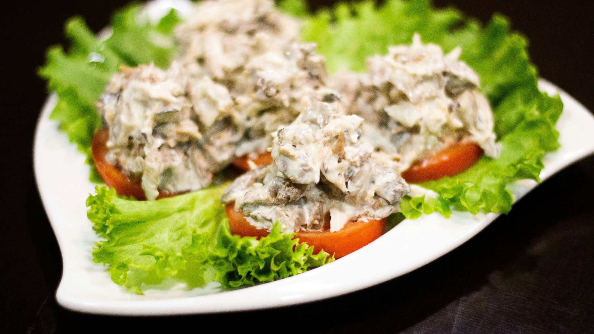 vegetable salad on white ceramic plate
