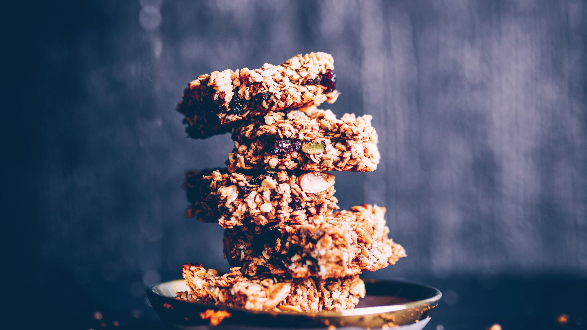 piled cookies on ceramic snack plate