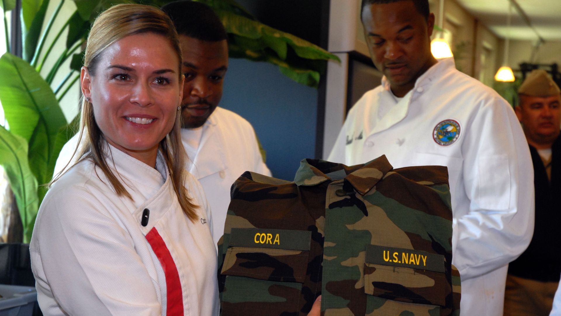 File:Cat Cora with Navy.jpg