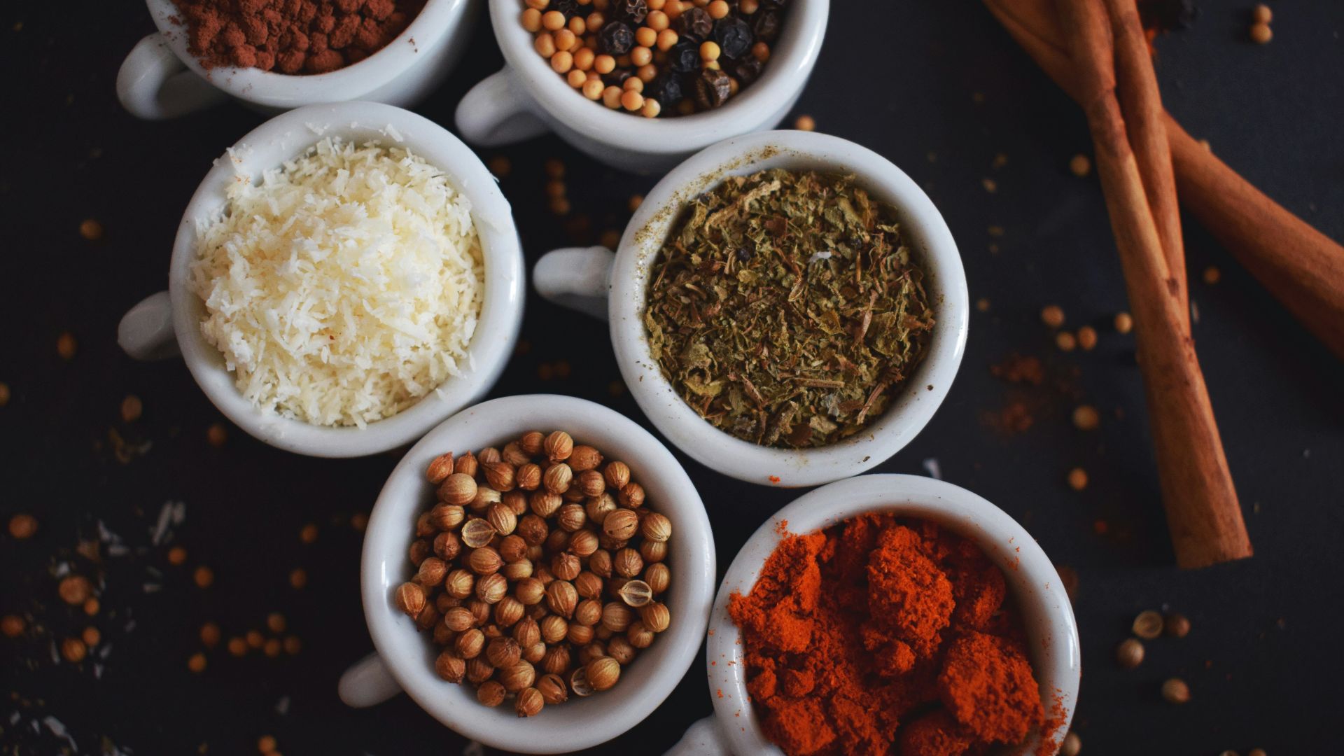 flat lay photography of six mgs