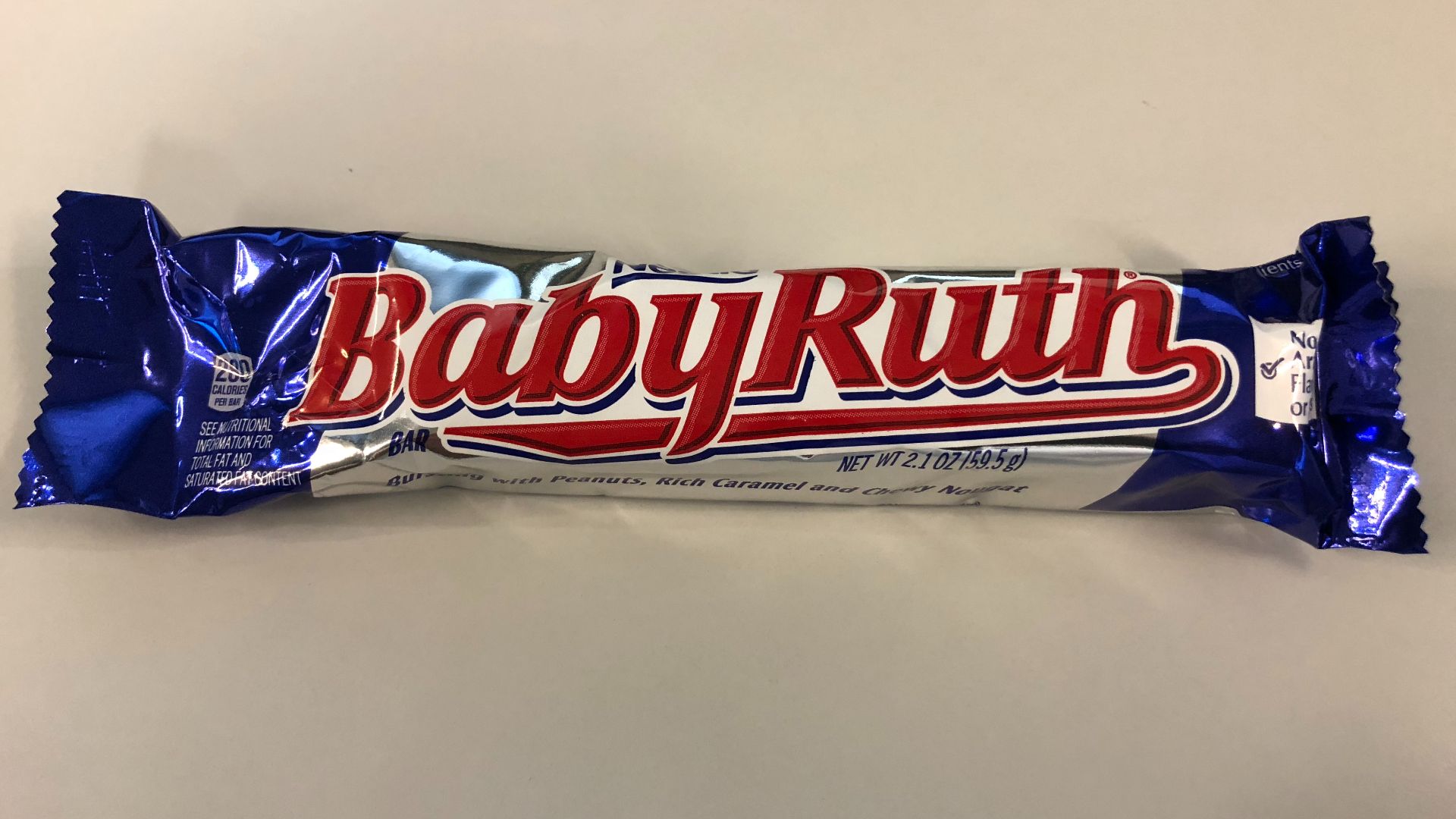 File:2019-03-30 02 43 17 A Baby Ruth candy bar still in its wrapper in the Dulles section of Sterling, Loudoun County, Virginia.jpg