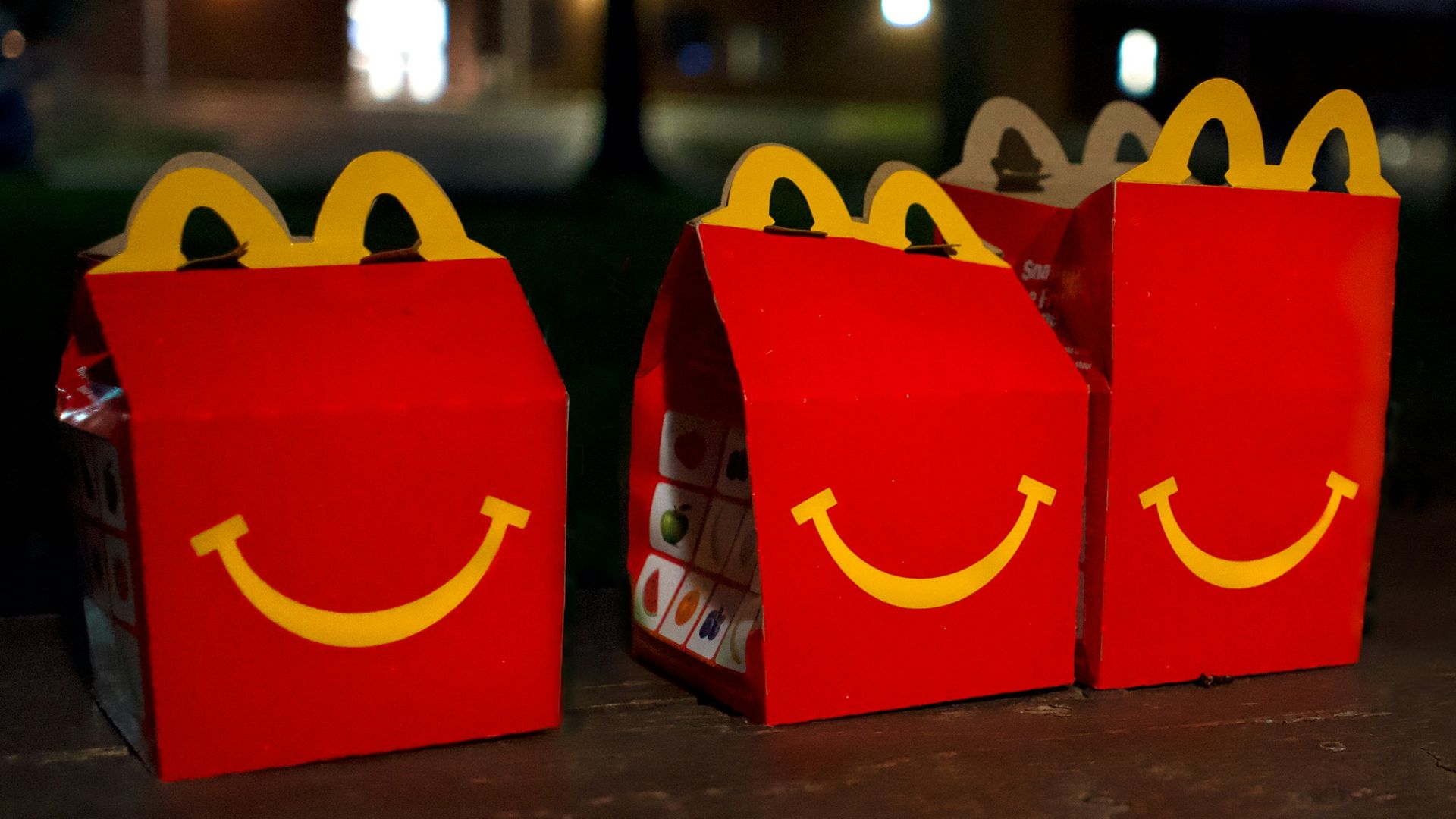 two red and yellow mcdonalds boxes