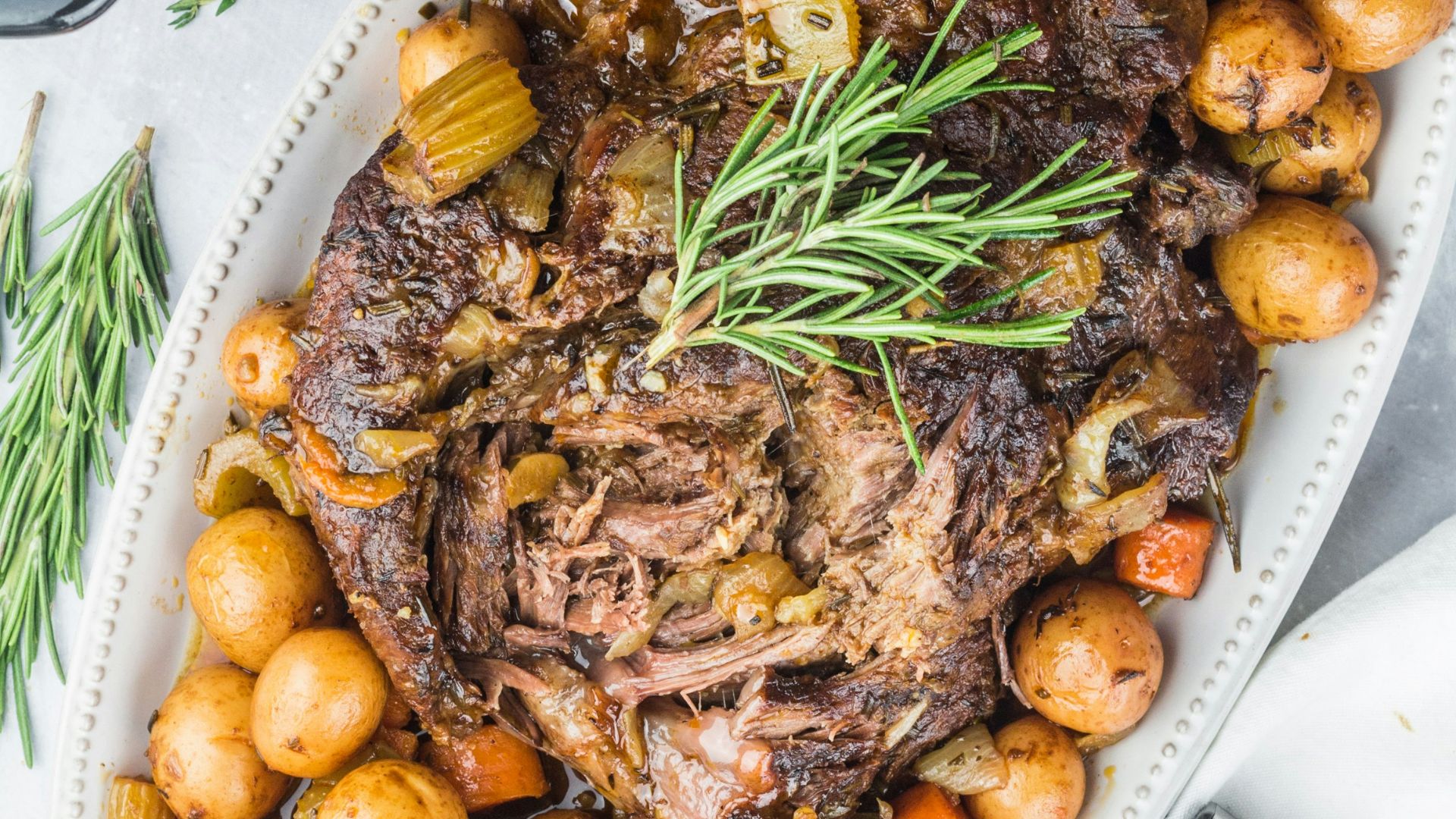 cooked food on white ceramic plate