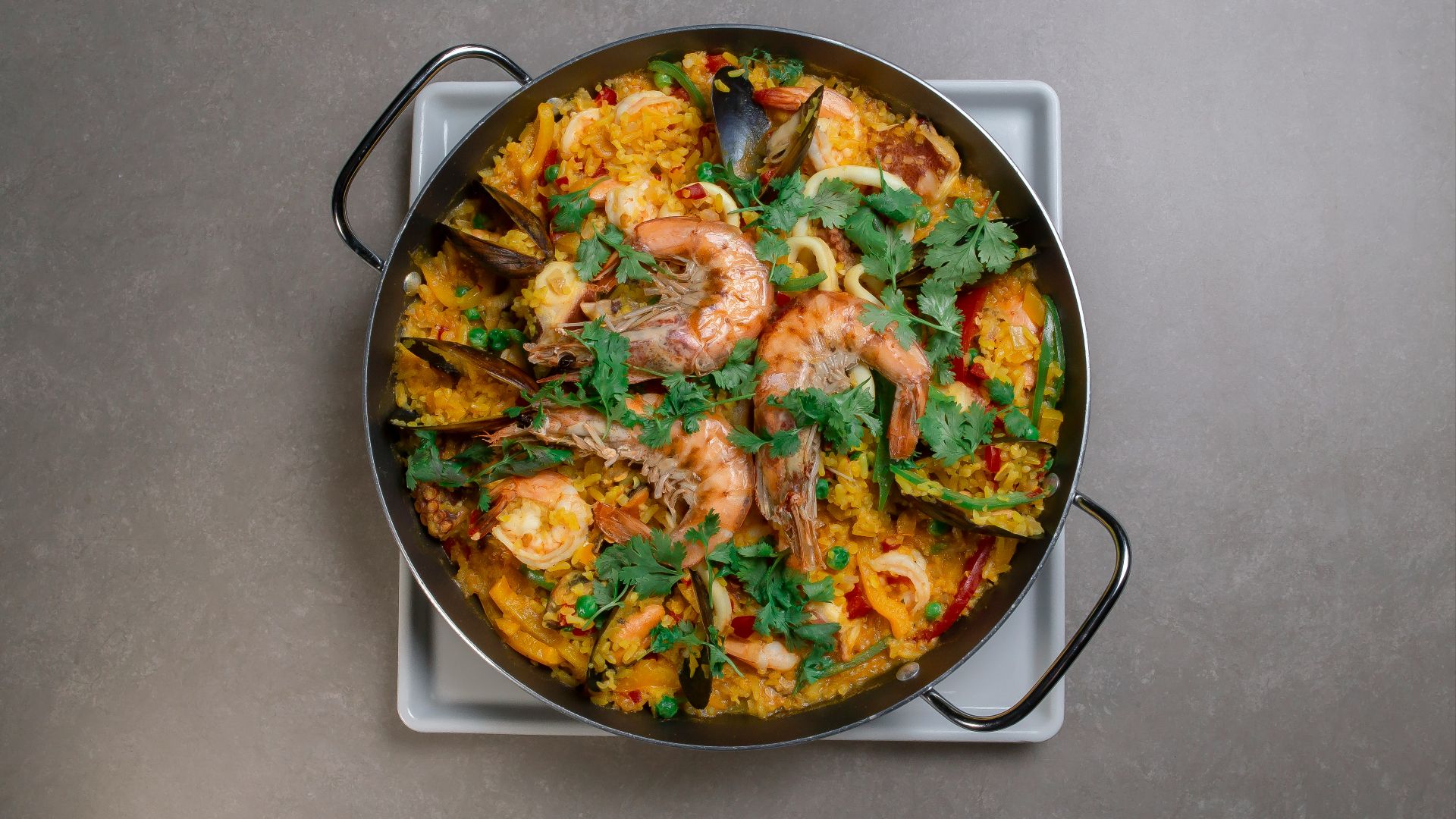 black cooking pan on stove