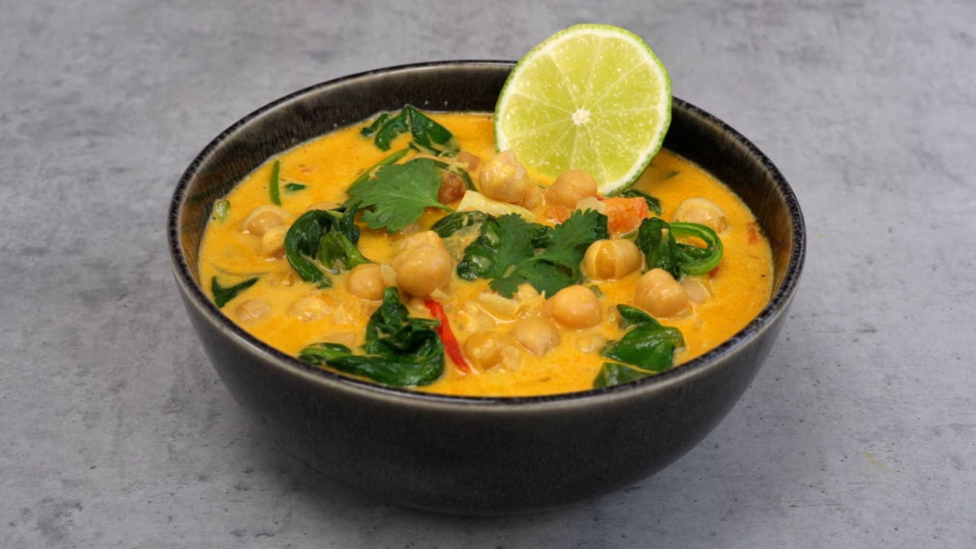 Chickpea & Spinach Coconut Curry