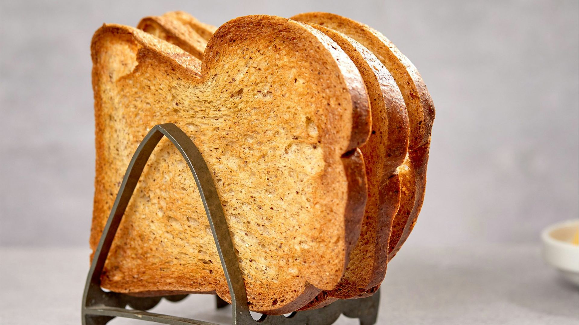brown bread on white table