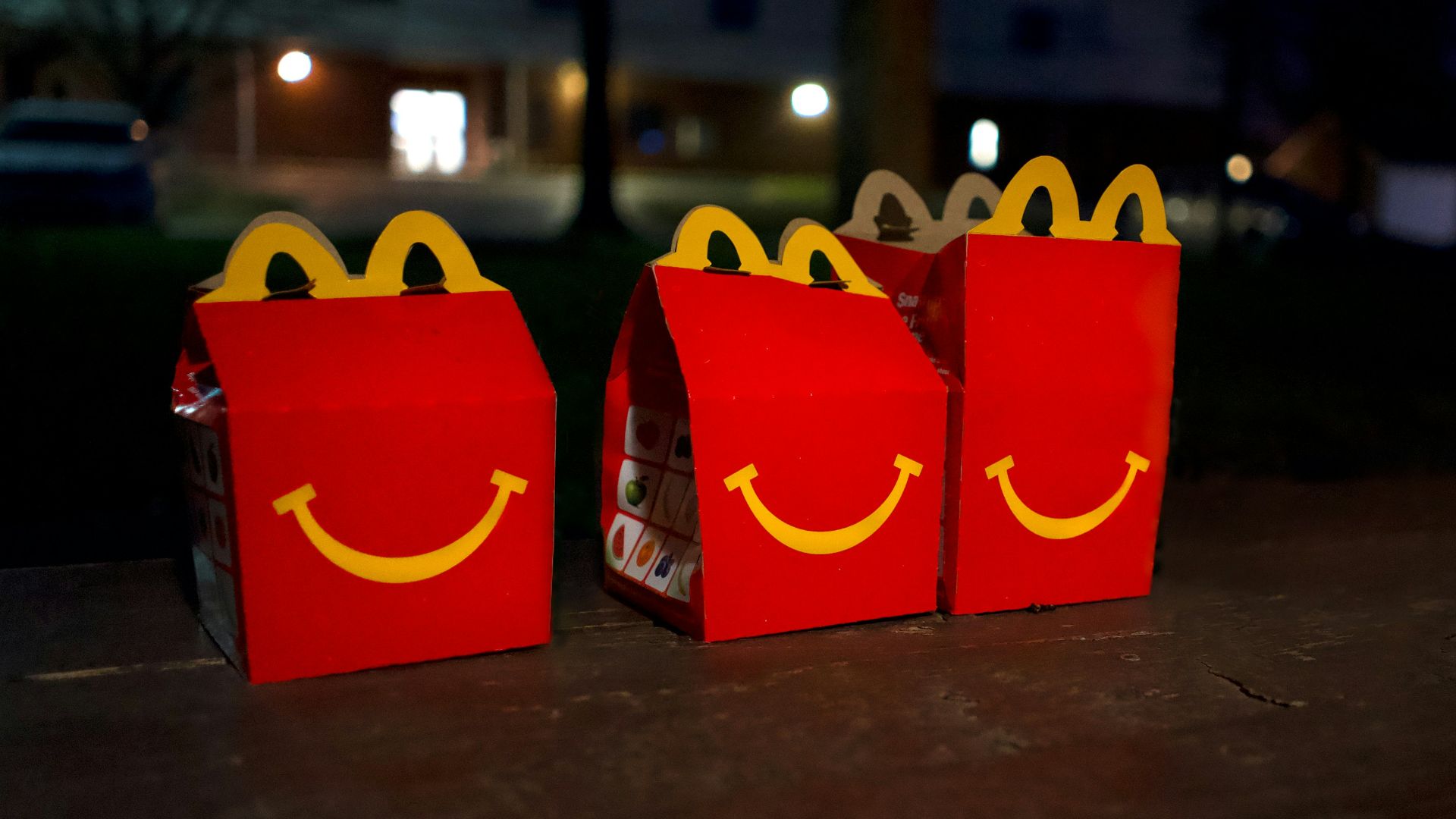 two red and yellow mcdonalds boxes