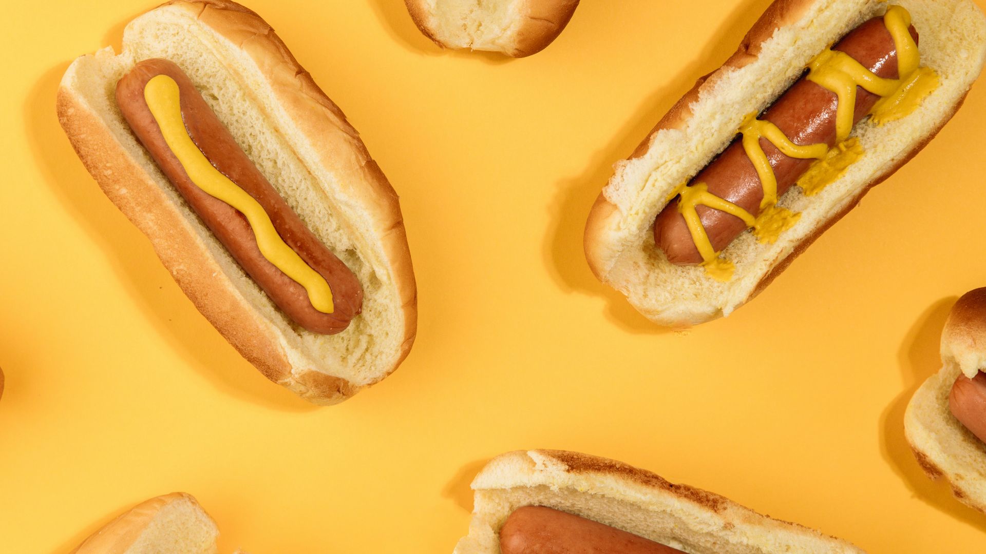 brown bread with hotdog on top