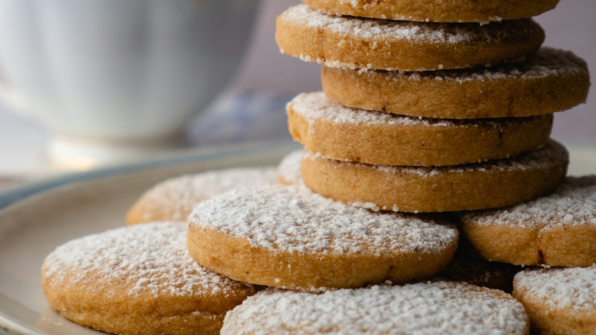brown cookies on white ceramic plate