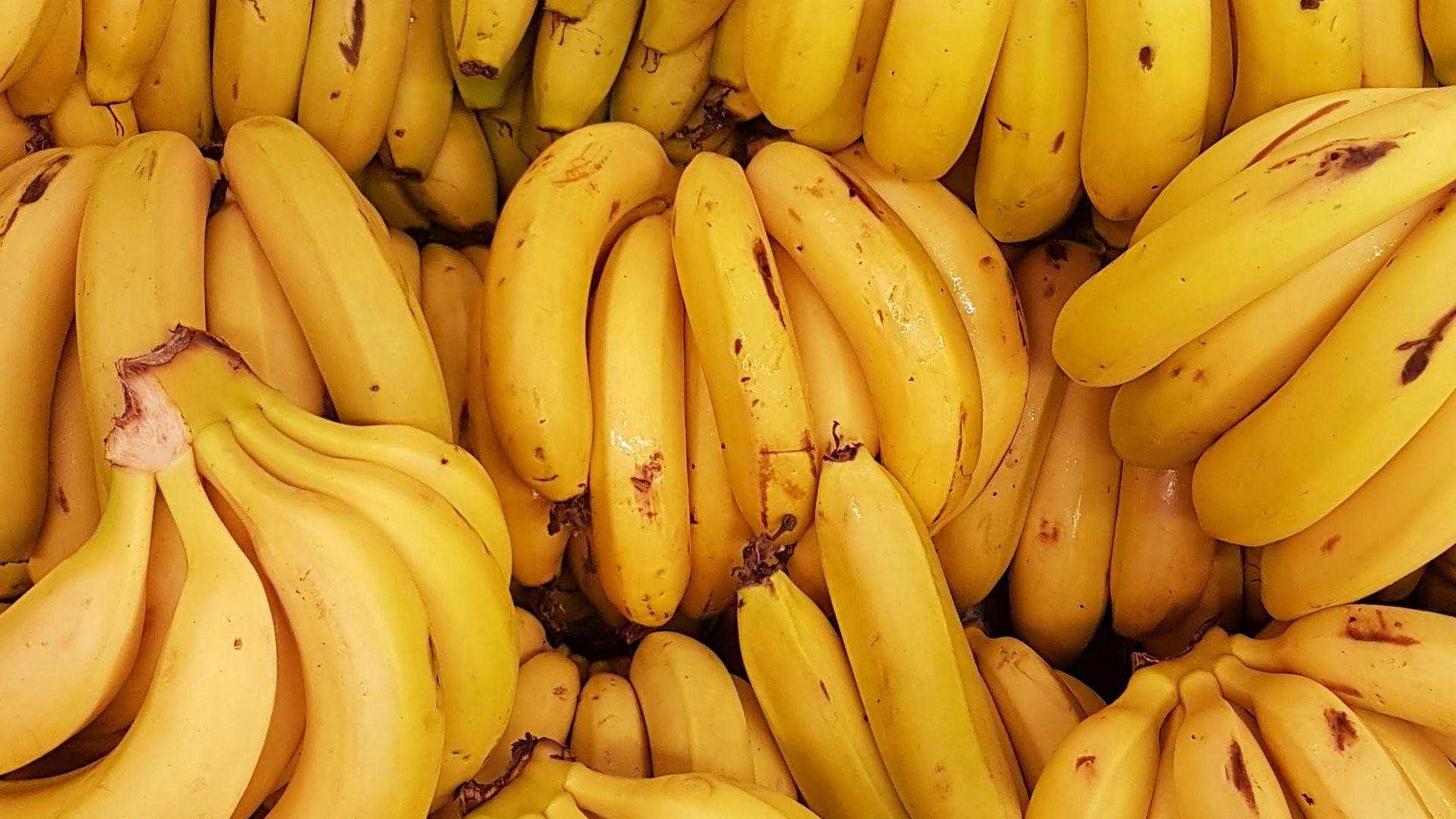yellow banana fruit on brown wooden table