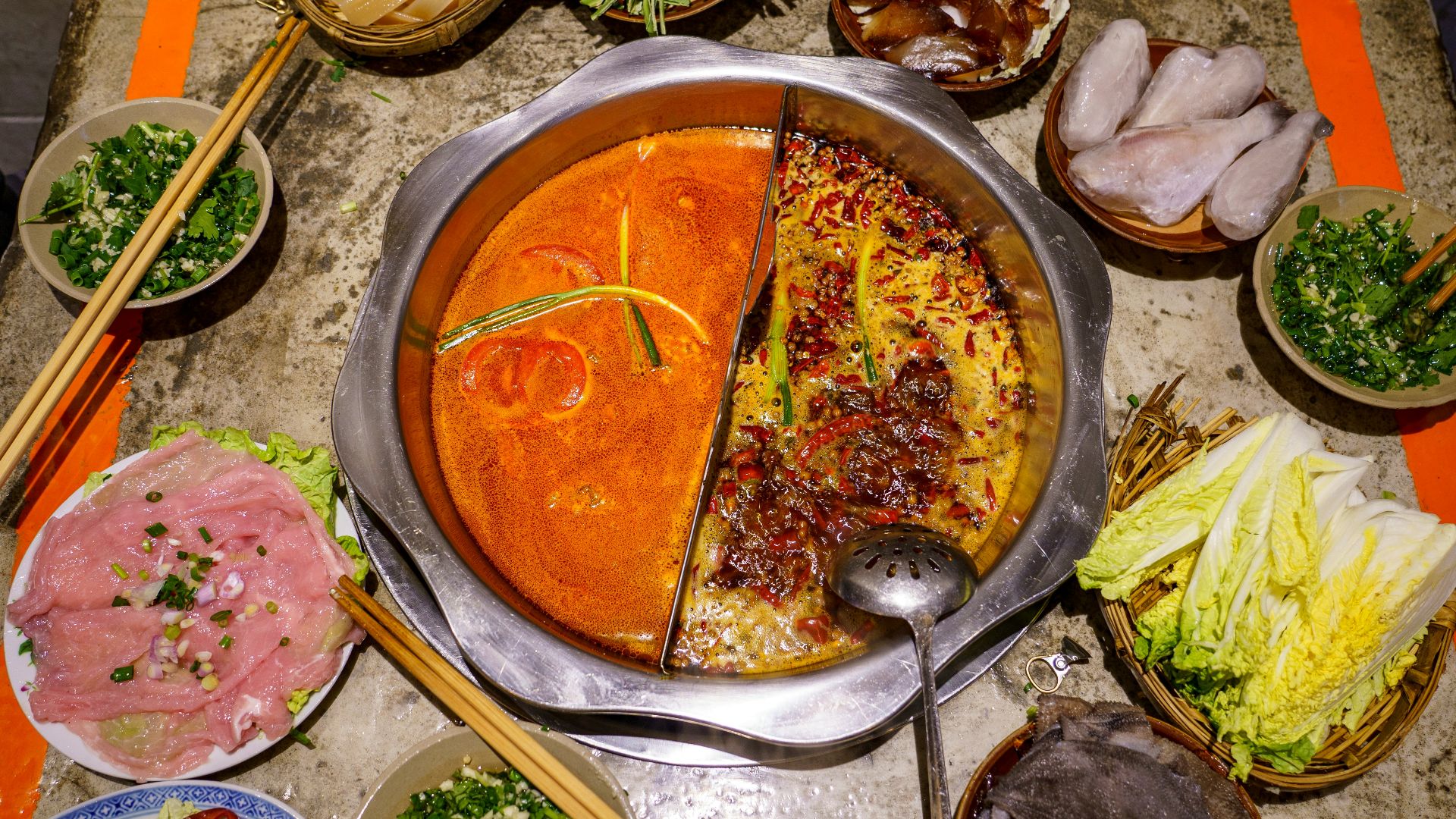a table topped with lots of different types of food