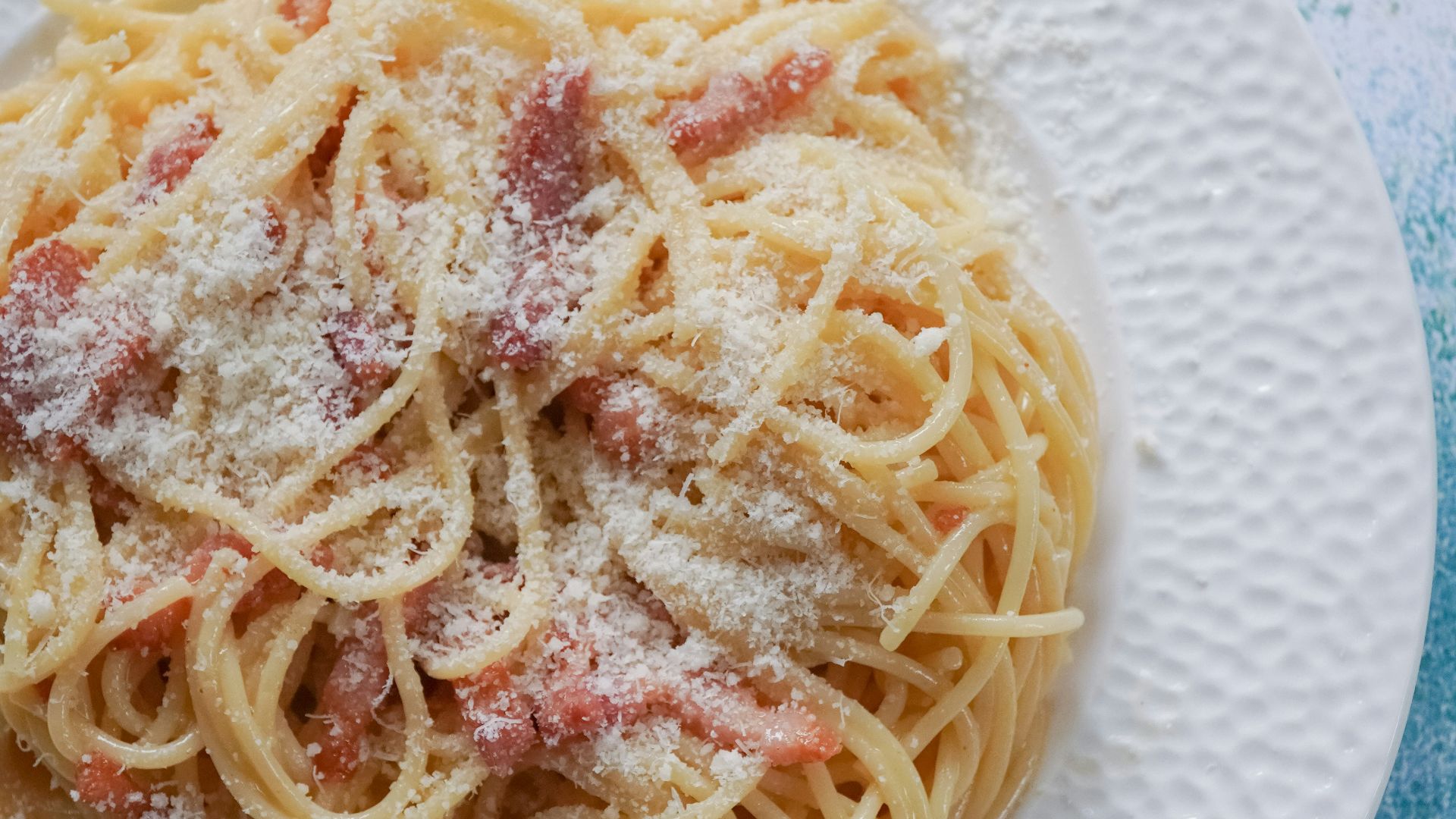 pasta on white ceramic plate