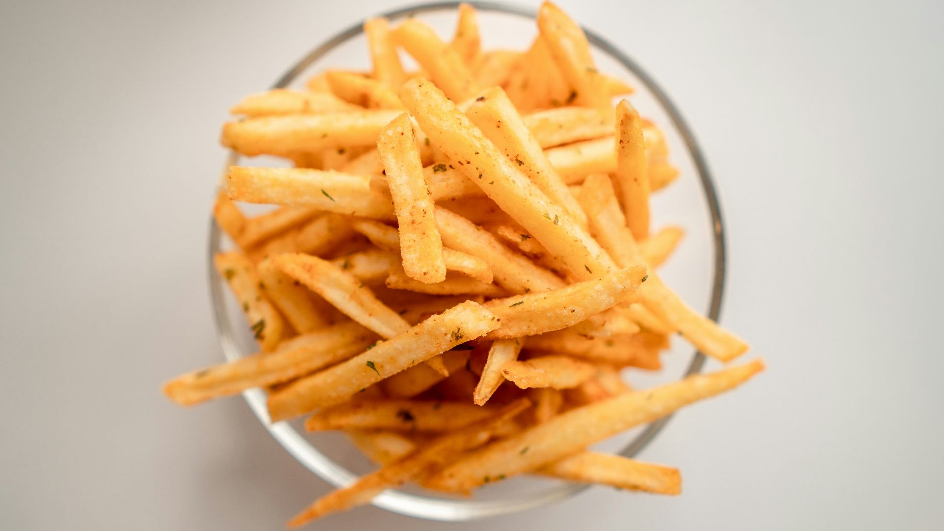 french fries on white ceramic plate