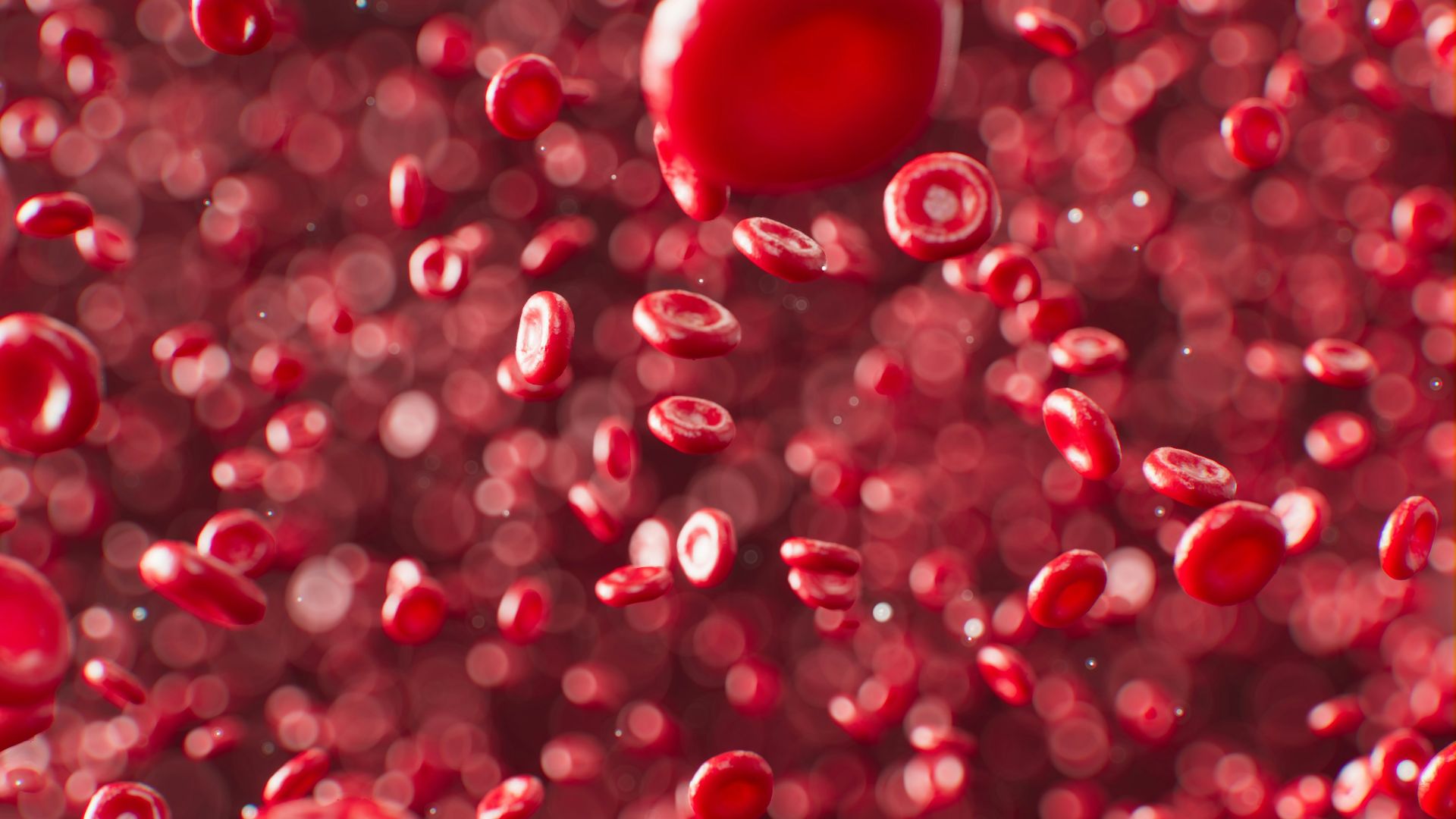 a red liquid filled with lots of bubbles