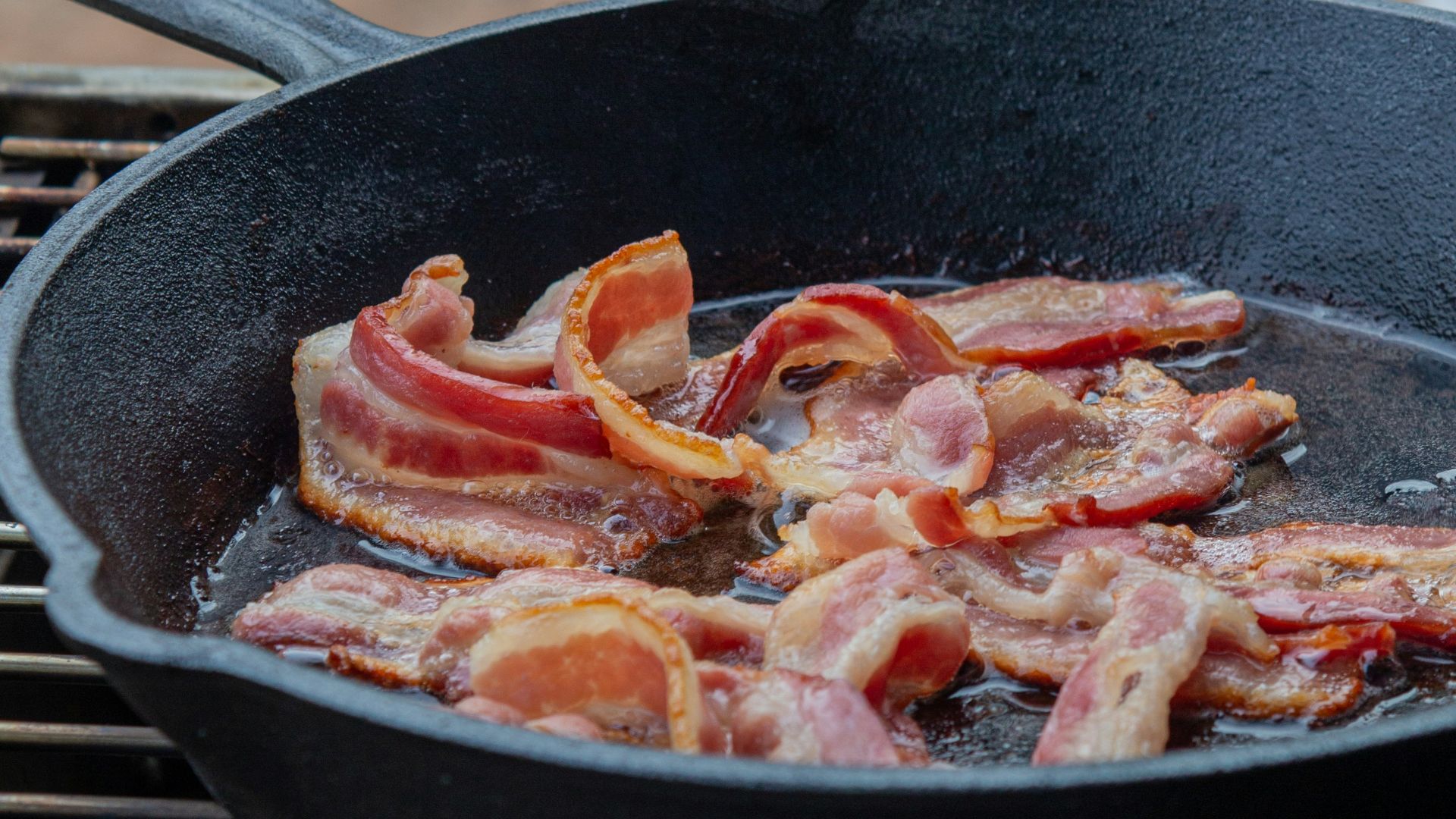 cooked food on black pan