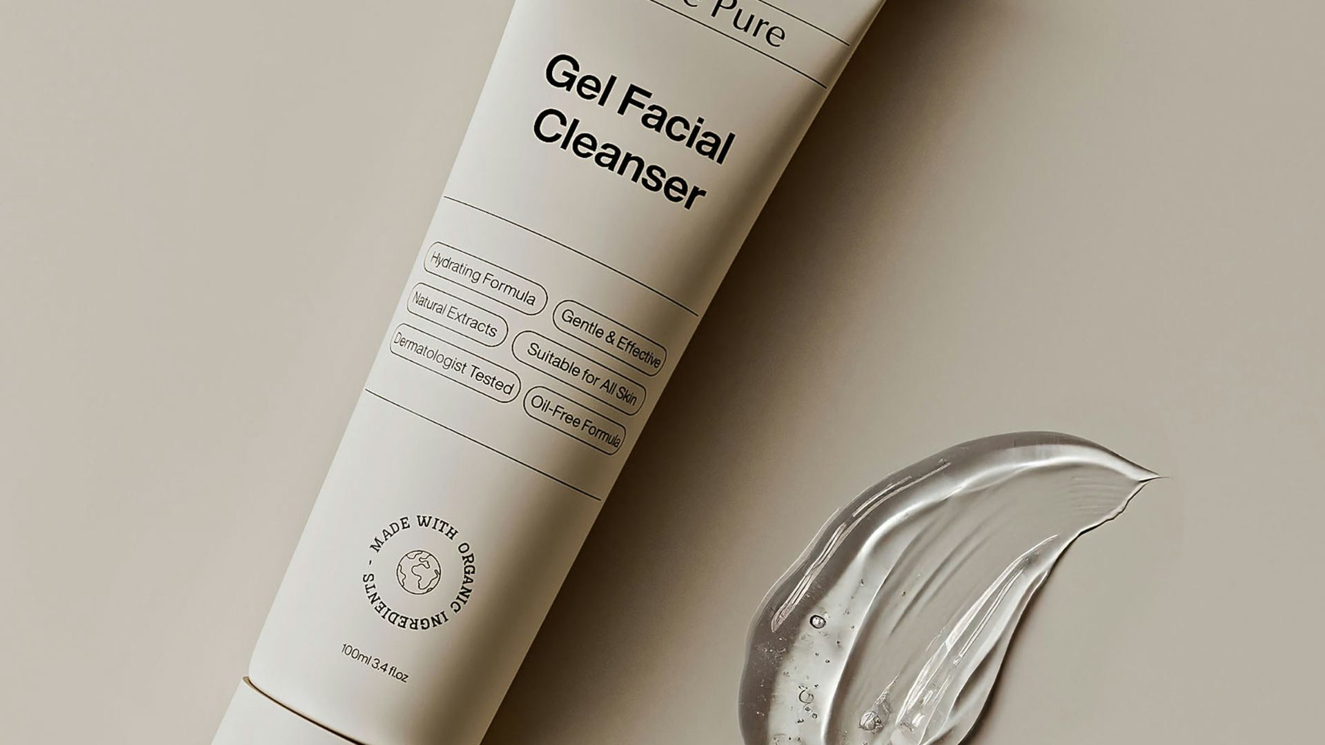 A gel facial cleanser is pictured.