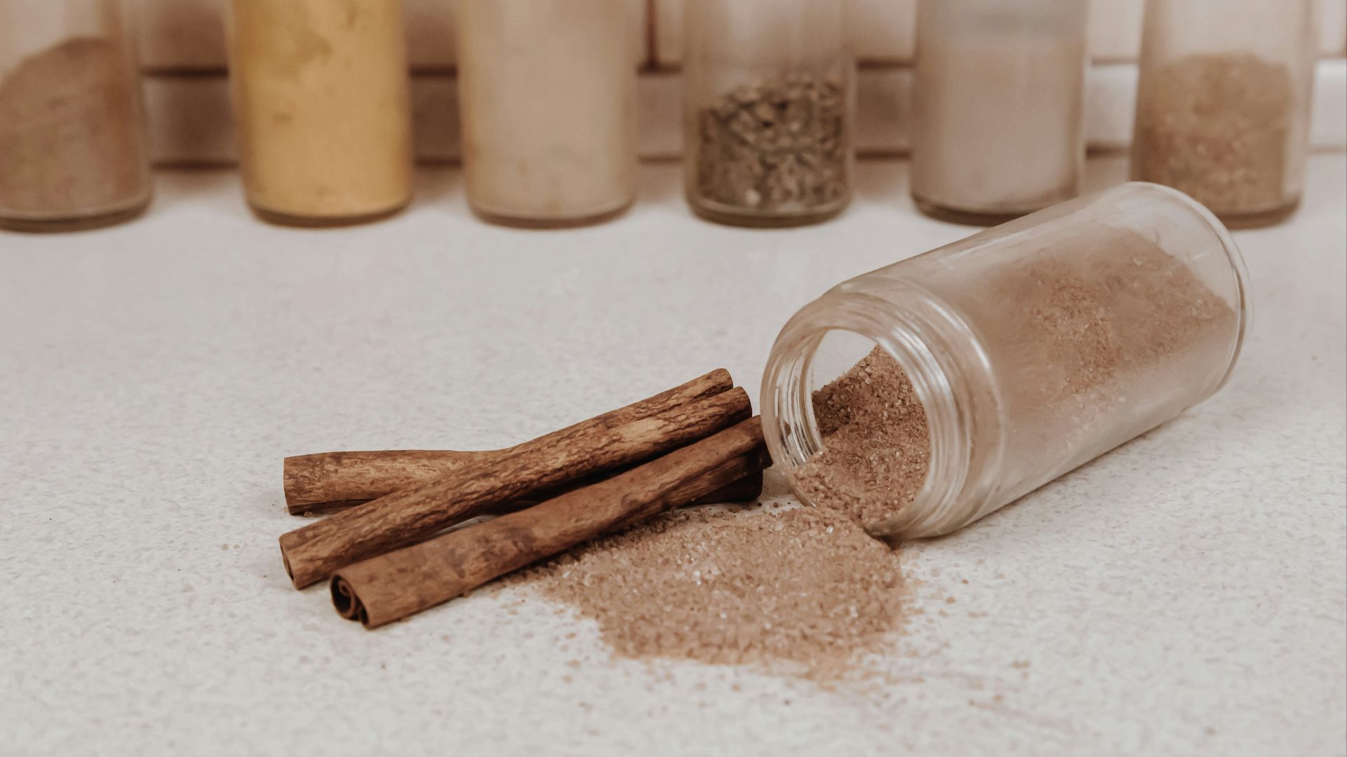 brown wooden sticks on white table