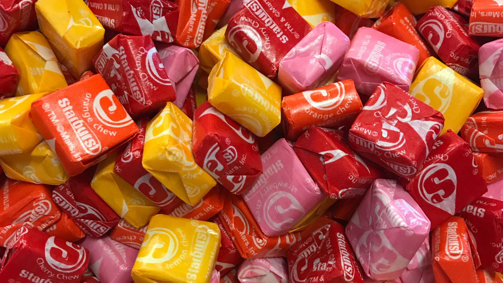 assorted-color candy pack lot