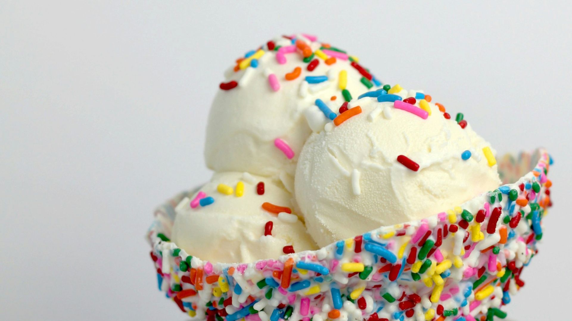 vanilla ice cream with sprinkles