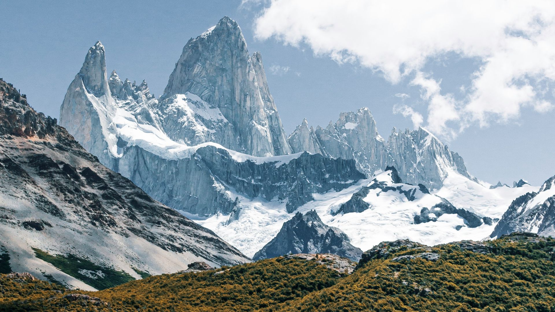 snow covered mountain under blue sky during daytime