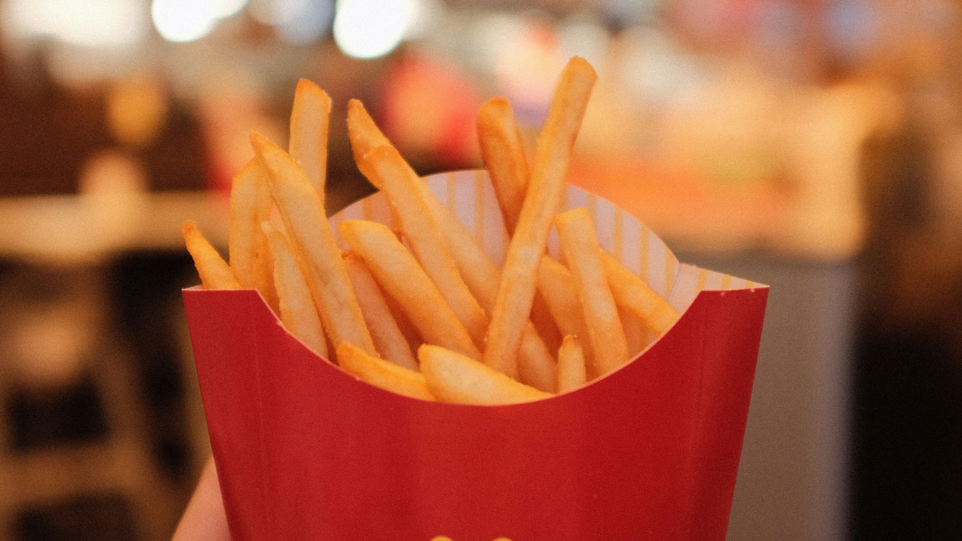 mcdonalds fries in red mcdonalds fries cup