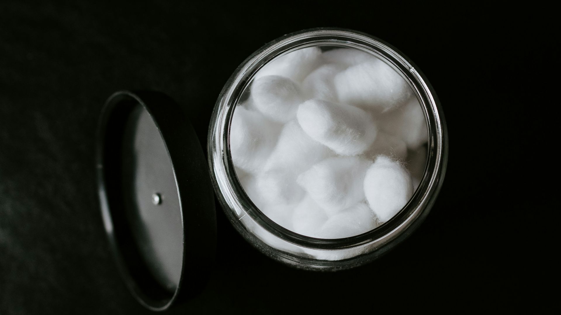 white round container with white liquid