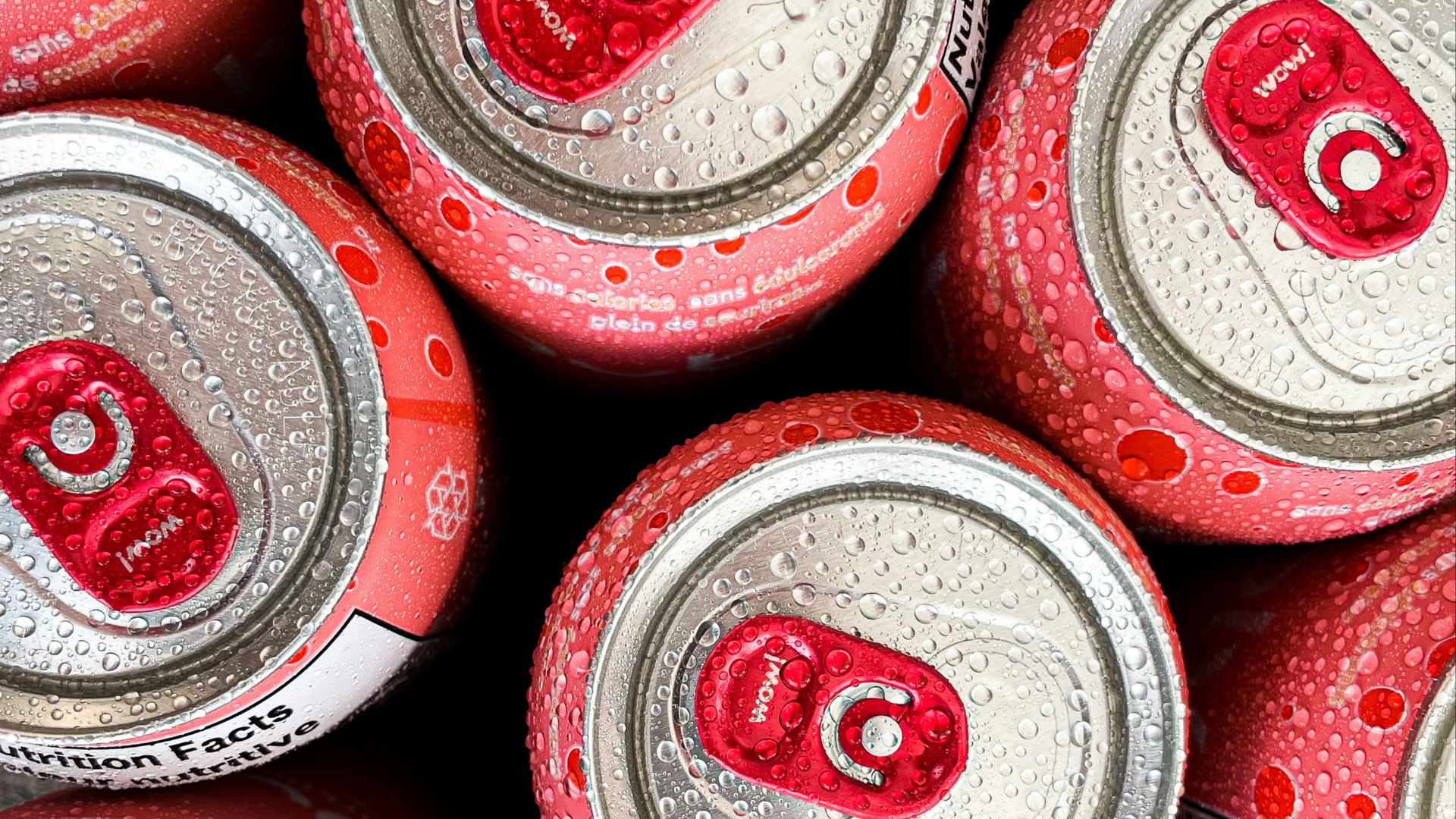 red and white plastic containers