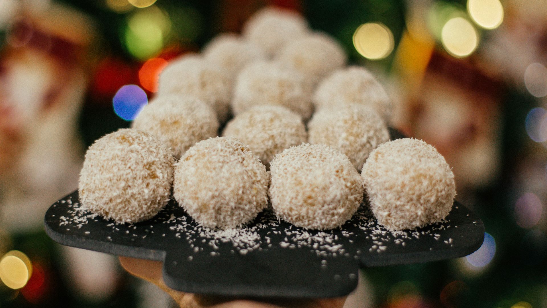 white and black round cake