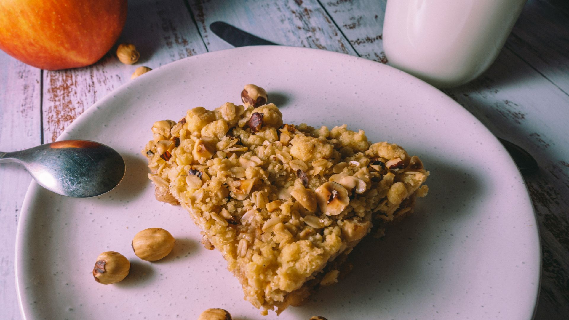 brown and yellow food on white ceramic plate