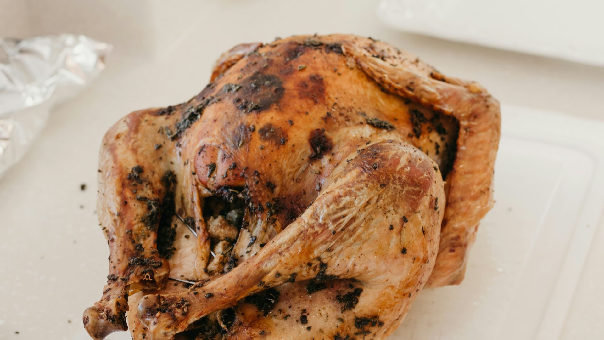 brown bread on white paper