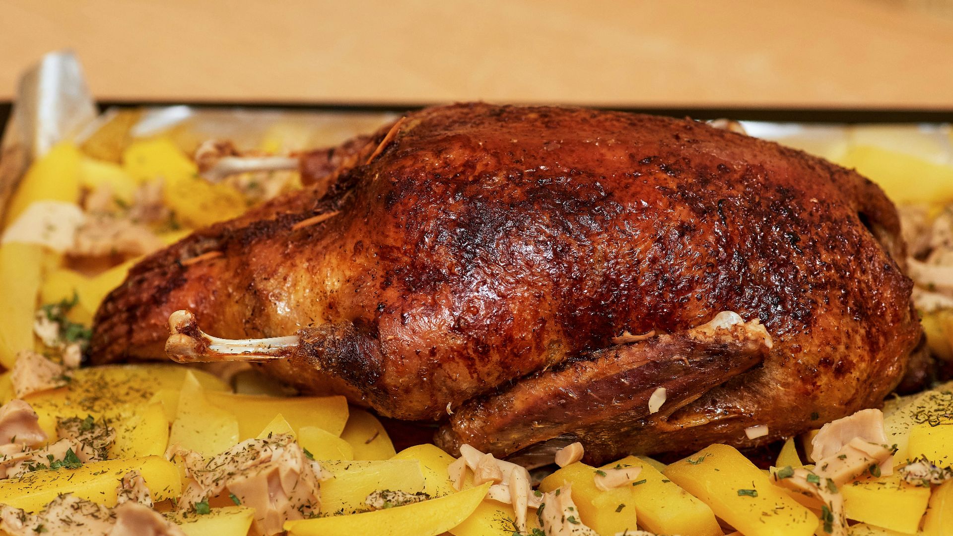 roasted chicken on white ceramic plate