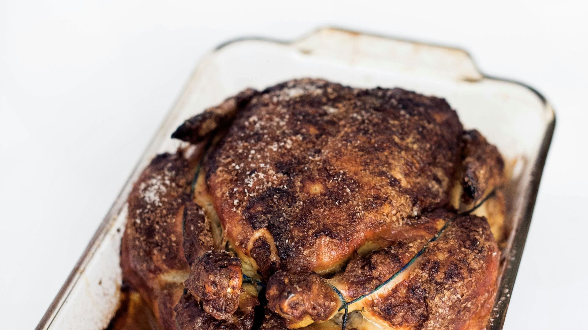 cooked food on clear glass tray