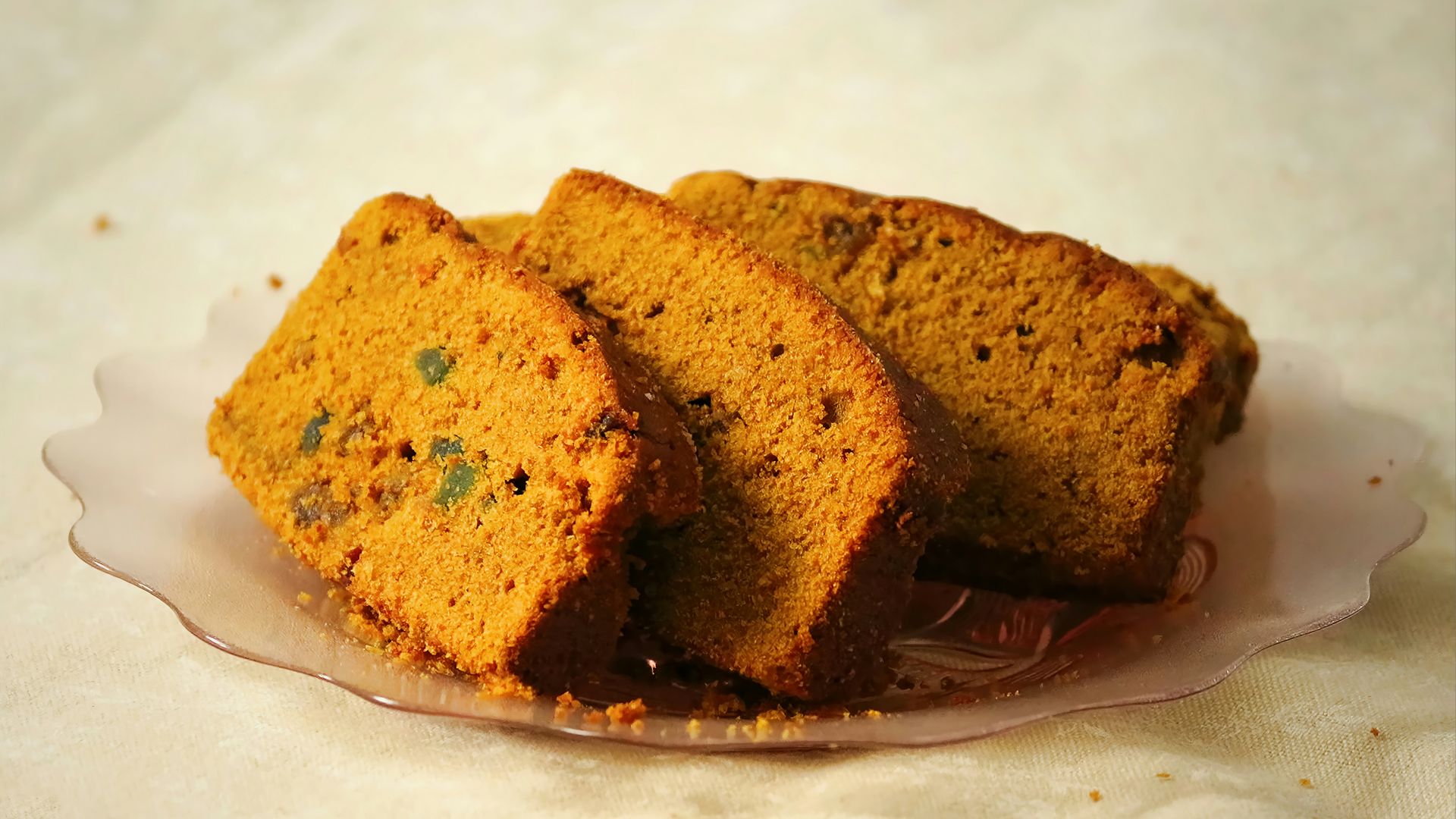sliced cakes on plate