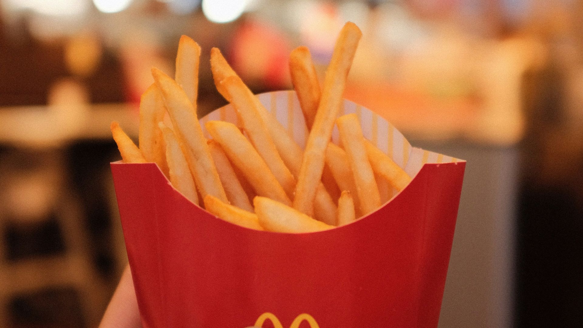 mcdonalds fries in red mcdonalds fries cup